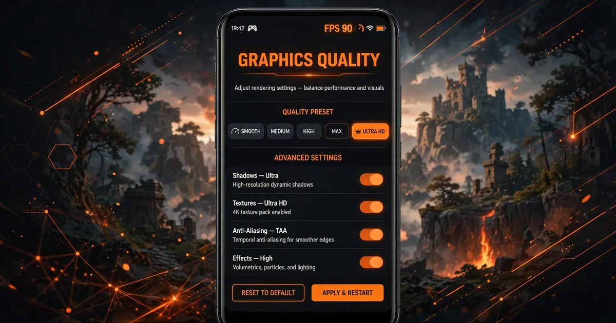 GFX tool graphics settings from smooth to 4K for Free Fire
