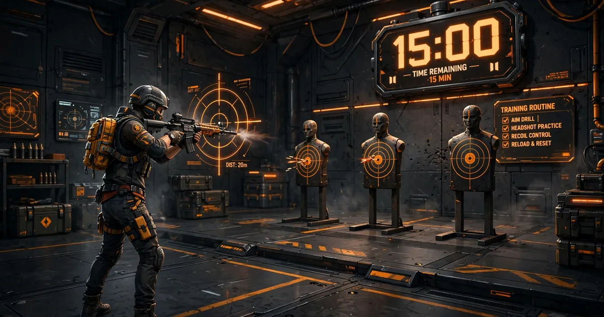 Free Fire training ground practice routine for improving headshots