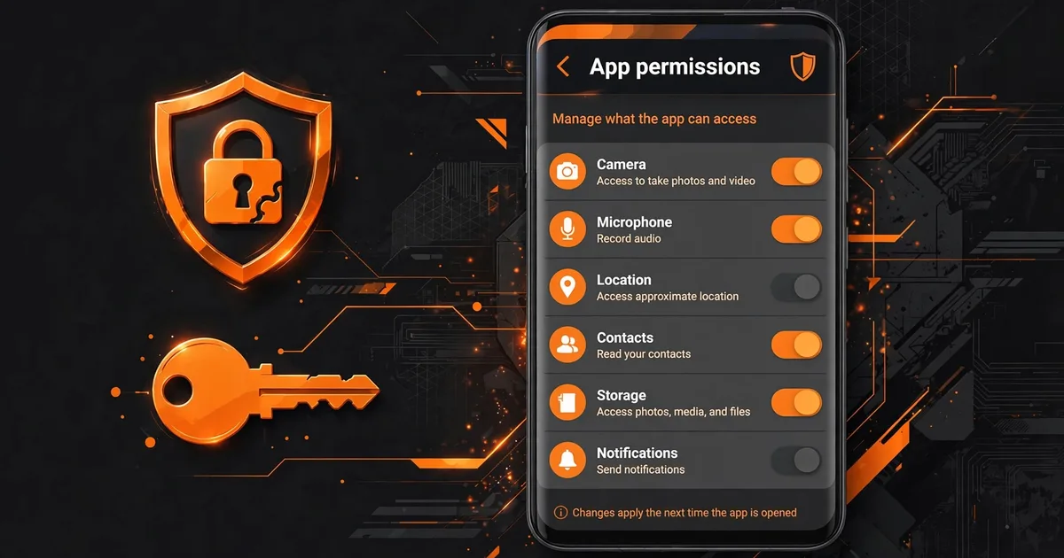 Android app permissions screen for Macro Space overlay access
